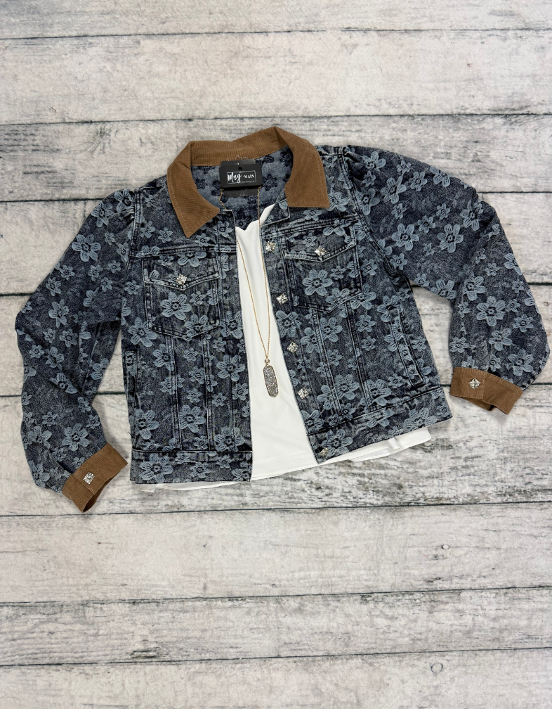 Floral Denim Jacket