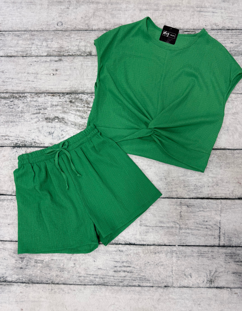 Green Textured Set