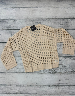 Oatmeal Open Knit Top