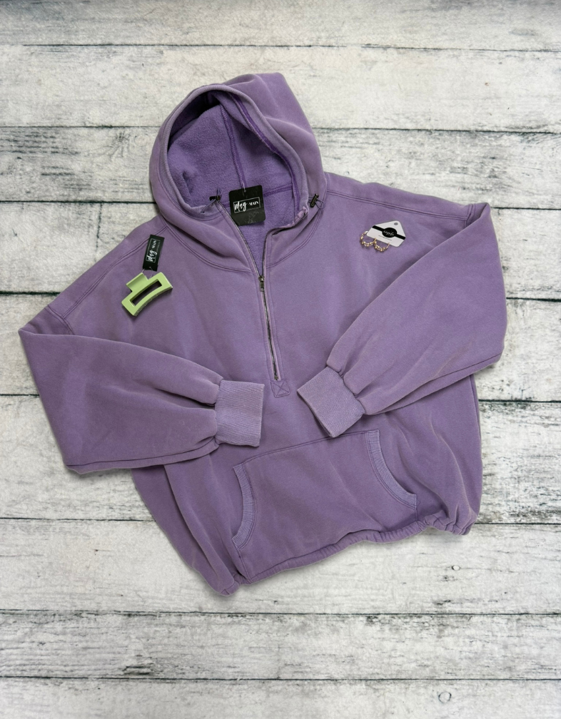 Lavender Quarter Zip Hoodie