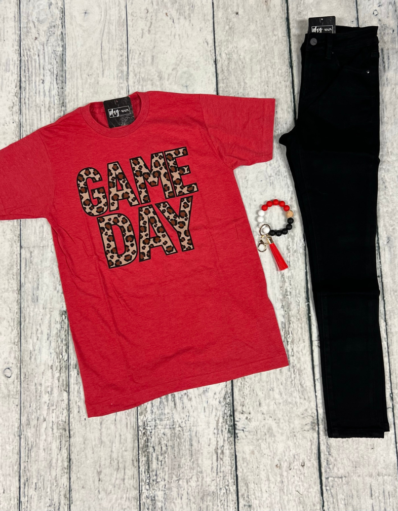 Game Day Leopard Tee