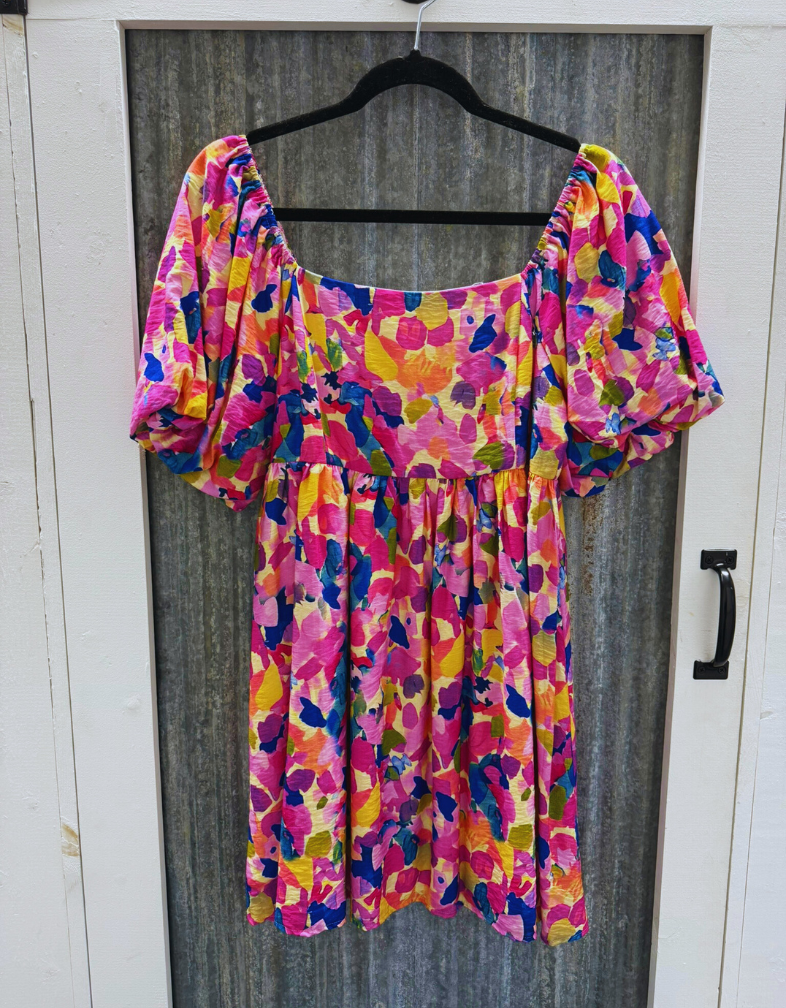 Watercolor Pink Dress