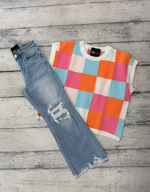 Multi-Color Checker Top