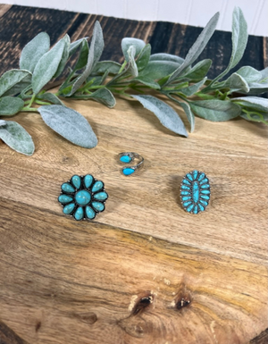 Turquoise Rings - Adjustable