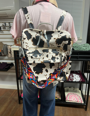 Backpack Purse - Cow