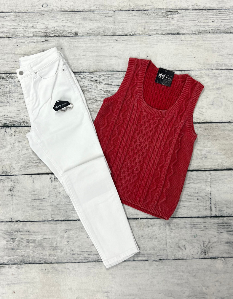 Seeing Red Sweater Tank