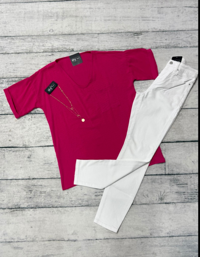 Bright in Berry Top
