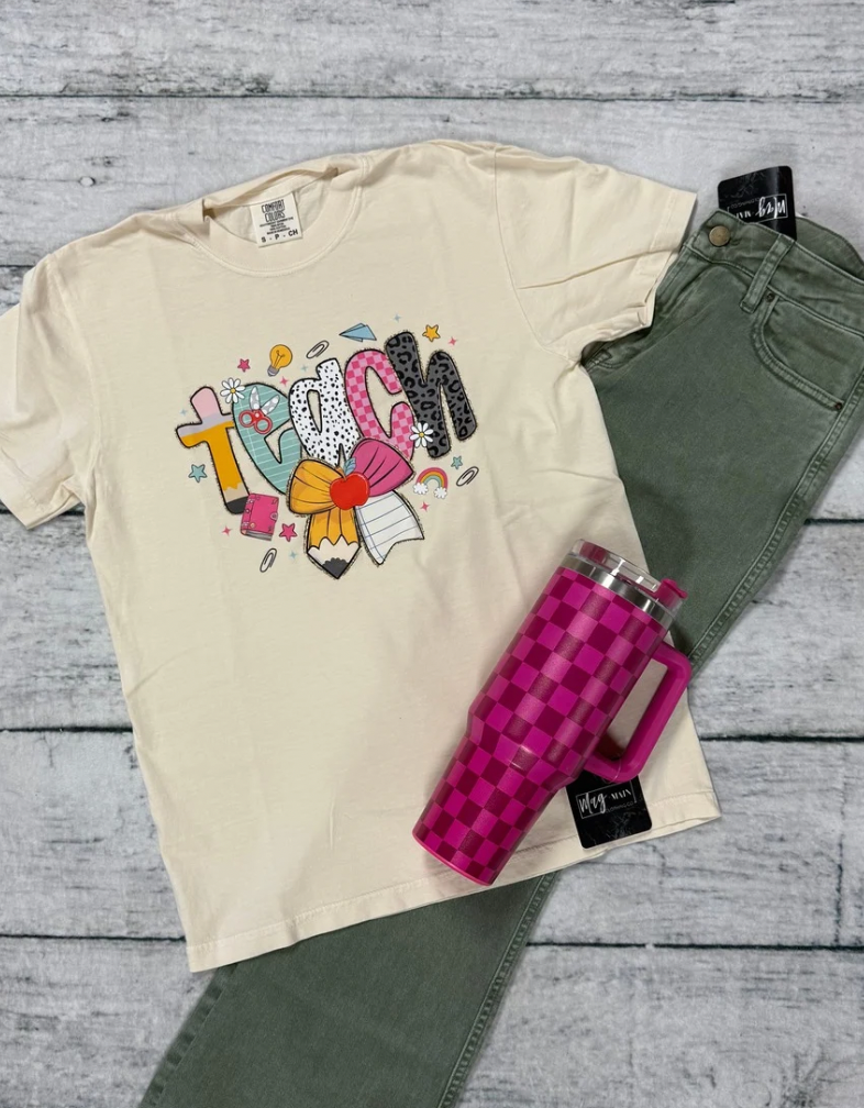 Teach Tee - Cream