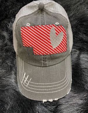 NE Red Stripe Hat